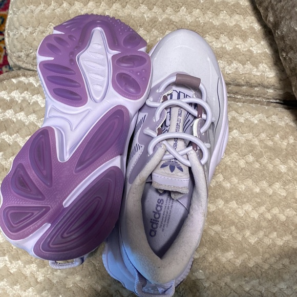 adidas women’s ozweego purple running shoes - Picture 5 of 6